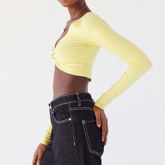 Urban outfitters Mona long sleeve crop top - Picture 2 of 3